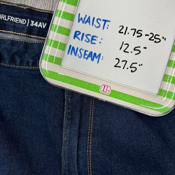 AVENUE Denim - Girlfriend Straight Leg Jeans Medium Dark Size 34 (6X) NEW - Picture 8 of 9